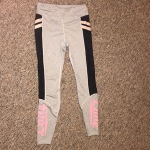 Grey and black leggings